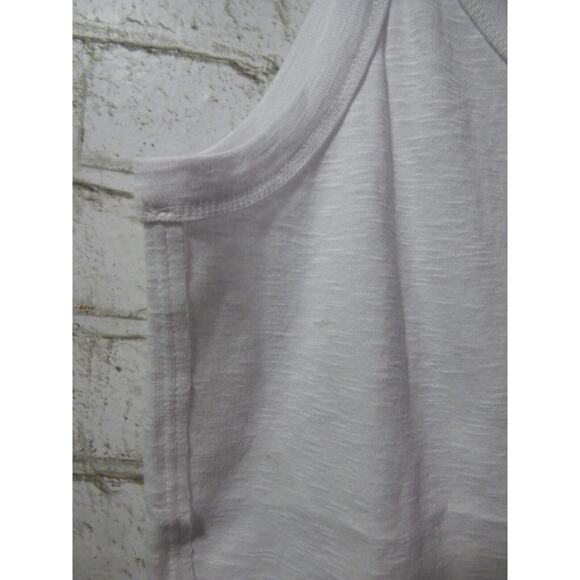 $38 We the Free People White One Way Or Another One Shoulder Tank Top M NEW - Picture 5 of 8